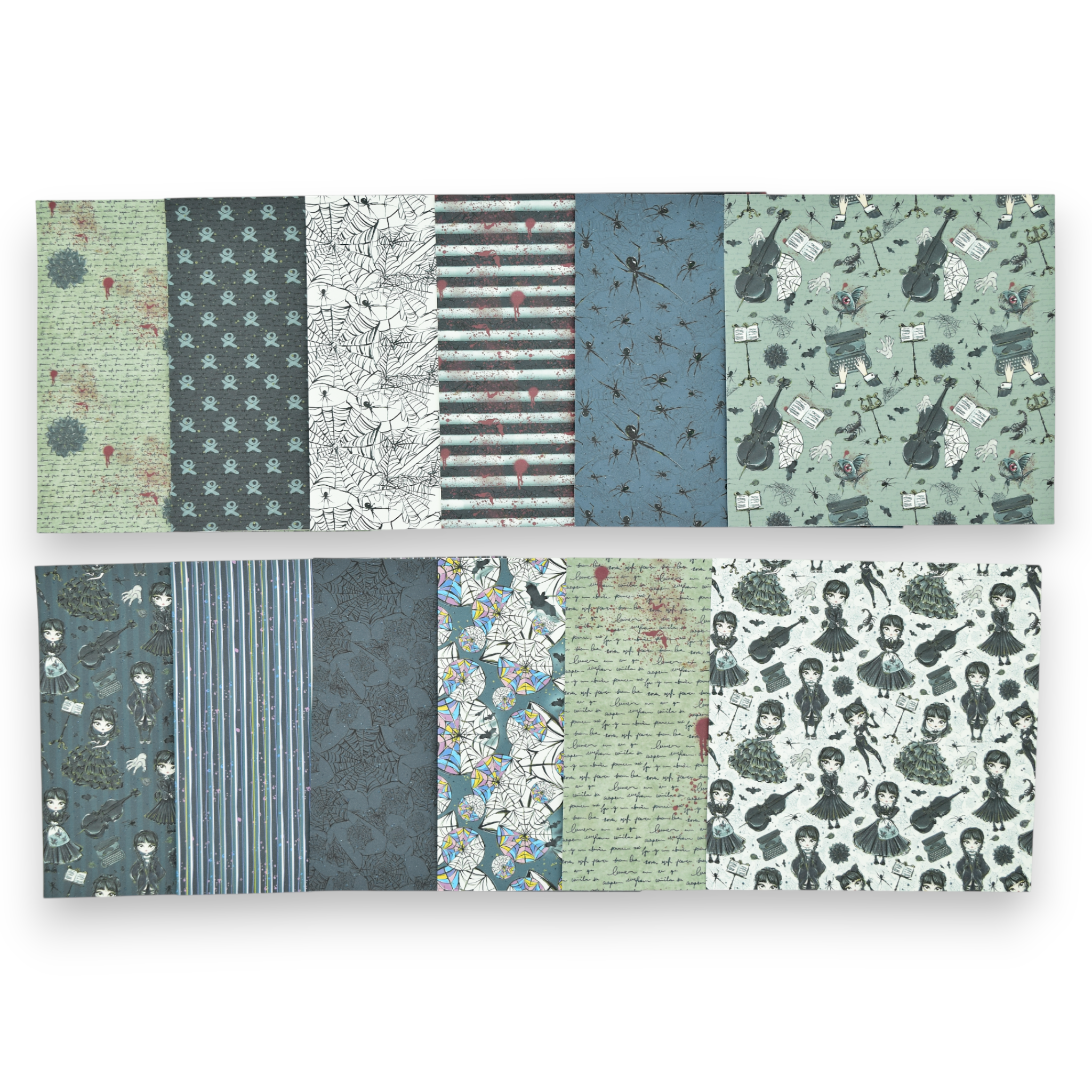 Full Of Woe (Wednesday Addams) - 6x6 Patterned Paper Pack